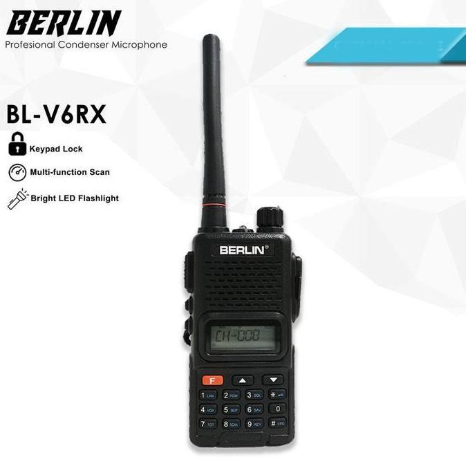 Murah Berlin Handie Talkie Ht Single Band Uhf Vhf Bl-V6Rx V6Rx