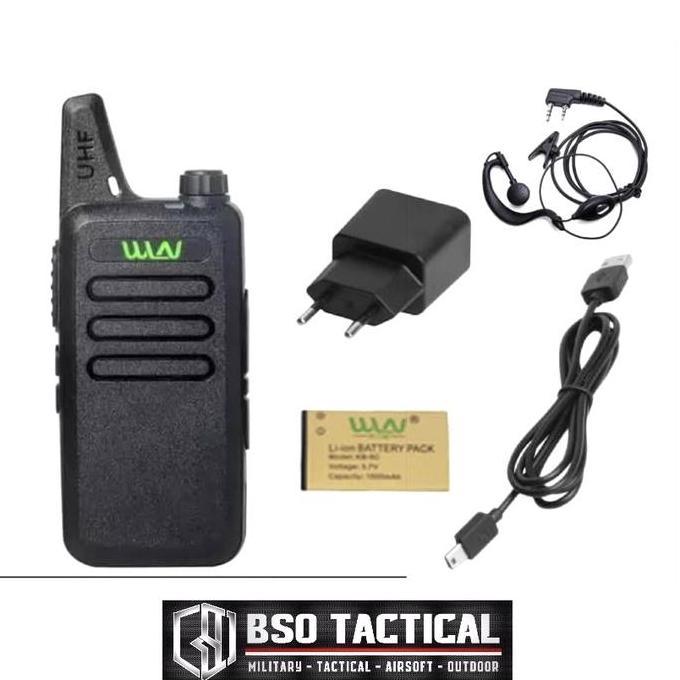 Sale Radio Ht Wln Wlan Handy Talky Winlan Kd C1 Uhf Long Range Full Set Walkie Talkie Antena Black