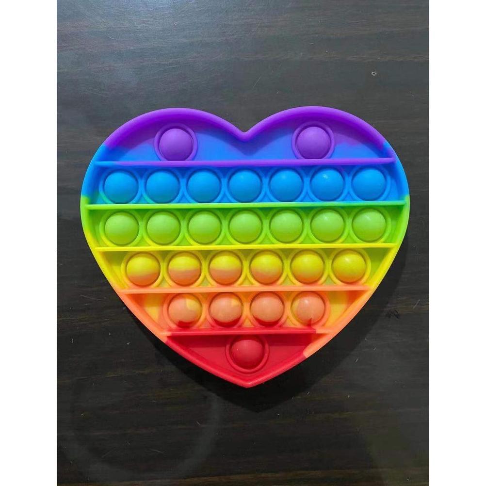 Mn-07 Pop It Rainbow Unicorn Fidget Toy Langka Murah Berkualitas Unik Mainan Edukasi Edukatif Free G