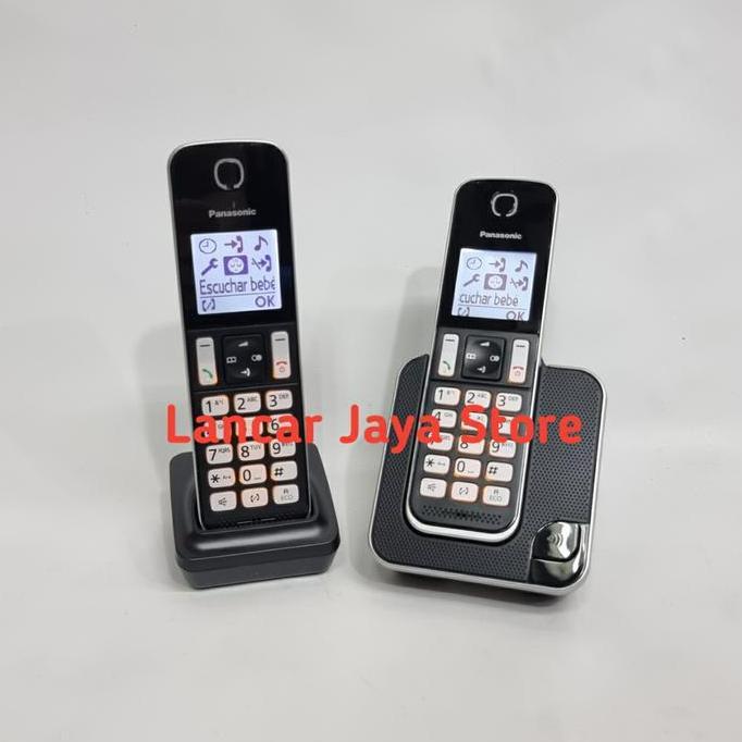 Murah Telepon Wireless Panasonic Kx-Tgd312 Used Intercom 2 Handset