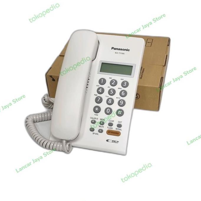Promo Pesawat Telepon Rumah Panasonic Kx-T7705(Putih) Telepon Kabel Panasonic