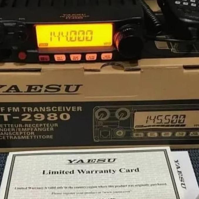 Murah Radio Rig Yaesu Ft 2980R/E Vhf Pengganti Yaesu Ft 2900R Vhf