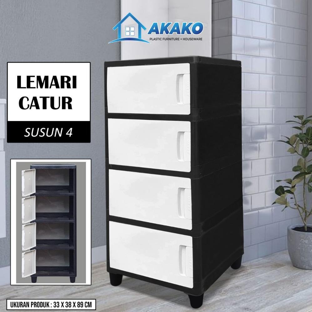 Akako - Lemari Pakaian Plastik Akako Swing  "Catur" New / Kode = Catur