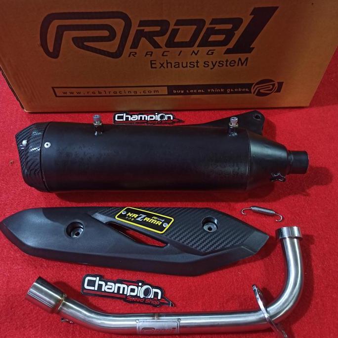Murah Knalpot Standar Racing Rob1 Kazama Mio Sporty Mio Smile Mio Soul Karbu