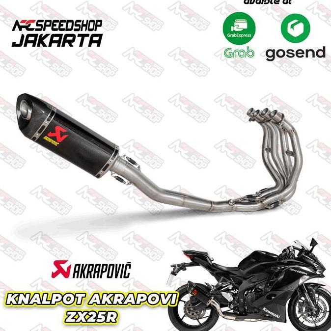 Sale Knalpot Motor Akrapovic Kawasaki Ninja Zx25R 2020 Fullsystem Zx 25R Zx 25 R