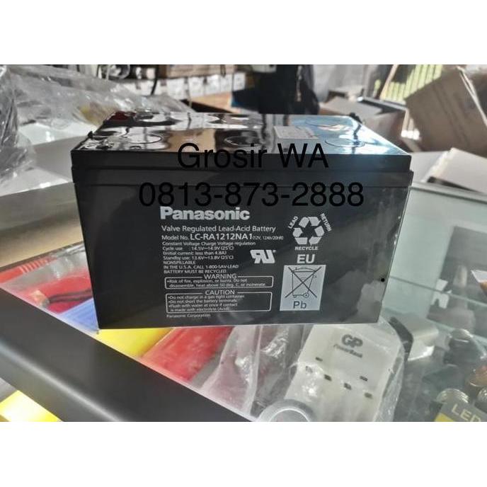 Baterai Aki kering Panasonic 12v 12Ah LC-RA1212NA1 Original panasonic Murah