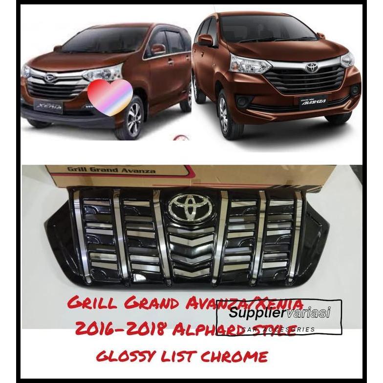 HOT DEAL GRILL DEPAN GERIL GRAND AVANZA XENIA 2016 2017 2018 MODEL APOLLO GRILL MODEL ALPHARD GRAND 