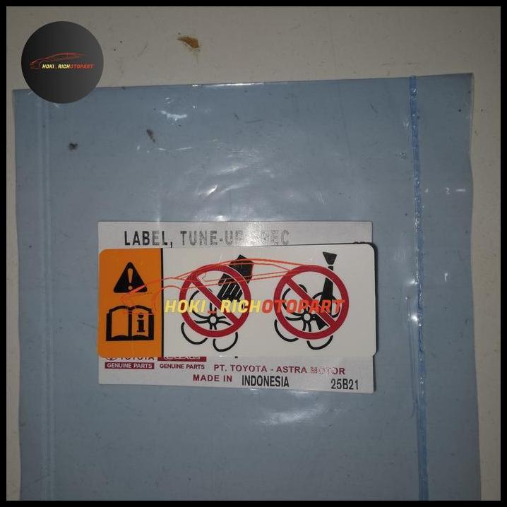 DISKON STIKER LABEL COOLING FAN CAUTION AVANZA 2022 VELOZ 2022 ORIGINAL 