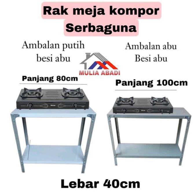 rak besi 2 susun serbaguna / rak kompor 2susun rak meja kompor