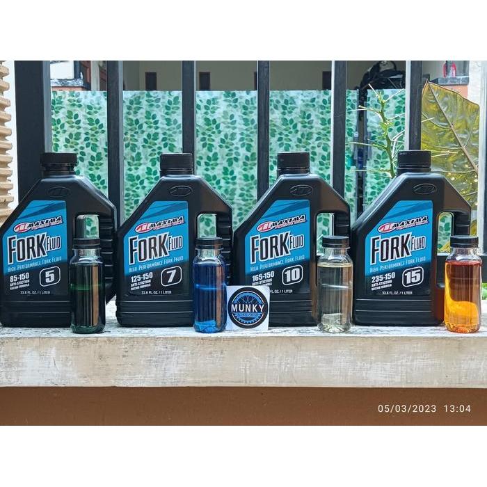 Oli fork rear shock oil maxima plush fluid 5wt 10wt rockshox