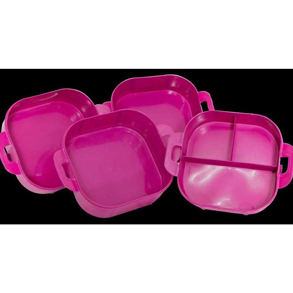 PROMO Rantang Susun 3 Plastik Rantang Makanan Motif Bunga Rantang Susun 3 Rantang Susun 3 Murah