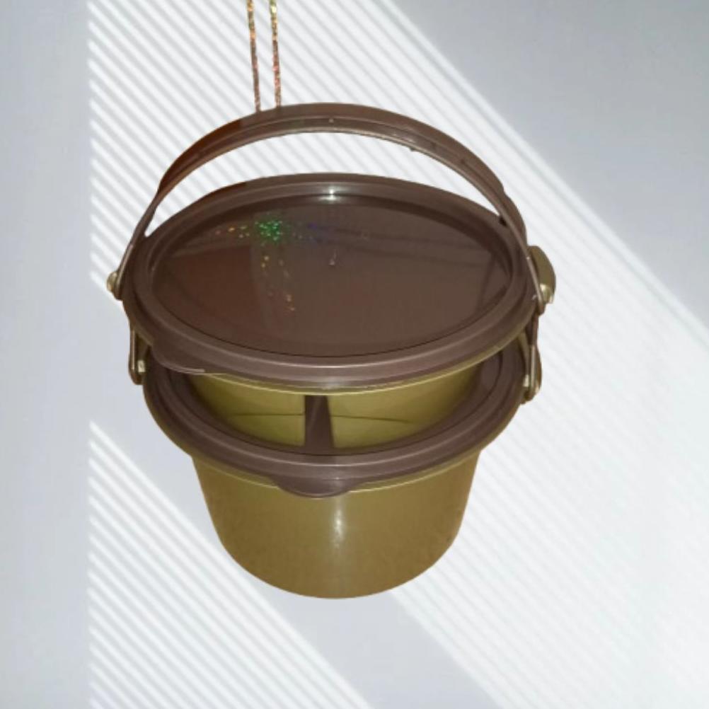 BESTPROMO Rantang Susun 2 Coklat / Rantang Hajatan/ Rantang Plastik / Rantang Barokah