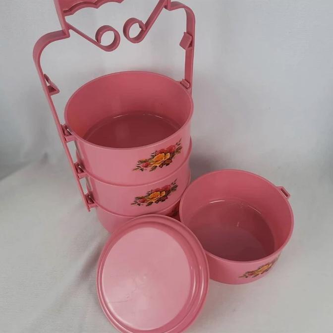 BESTPROMO Rantang Nasi / Rantang Plastik / Kotak Makan Susun / Kotak Makan / Rantang Susun 3 / Ranta