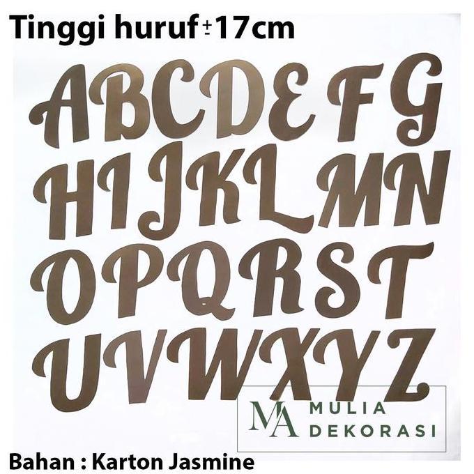 Paket Bisnis Usaha Dekorasi Inisial Huruf A-Z Dekor Lamaran Nikahan
