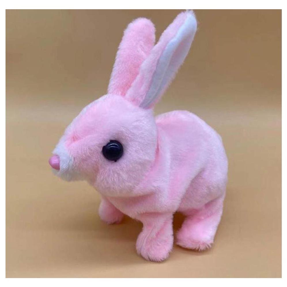 murah boneka kelinci bulu bisa jalan mainan anak boneka kelinci lucu berjalan - mainan edukasi kelin