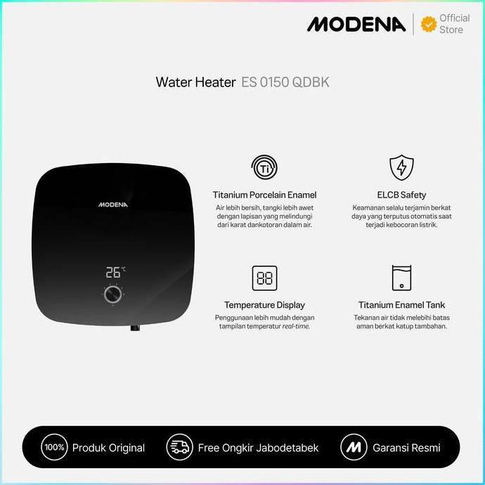 Sale Modena Electric Storage Water Heater 15L Es 0150 Qdbk