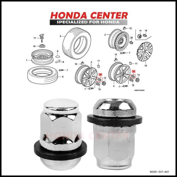 GRATIS ONGKIR MUR BAUT RODA PANJANG MOBIL HONDA CIVIC SPORT WONDER NOUVA LX GRAND 