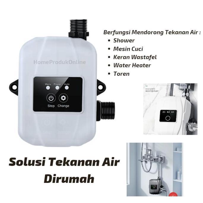 Pompa Booster Pendorong Air Mini High Pressure Shower Mesin Cuci Keran Wastafel Pemanas Air Water He