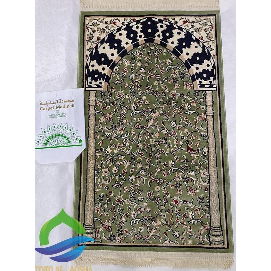 Sajadah Mihrab madinah-rawdah rug hijau