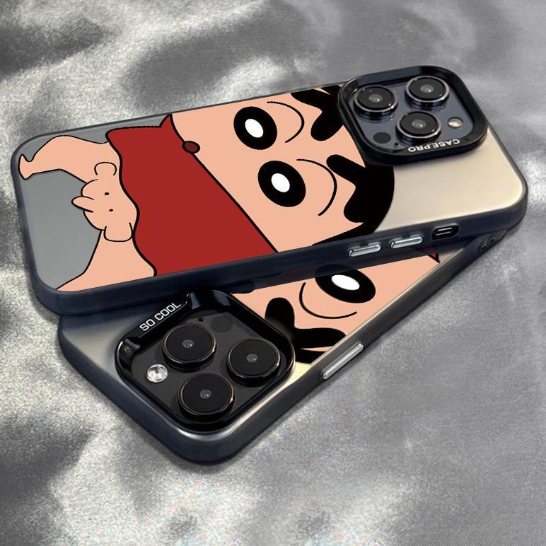 CUCI GUDANG CYK0343 Krayon kecil case iPhone seri Kompatibel untuk case hp iPhone 11 12 13 14 15 pro