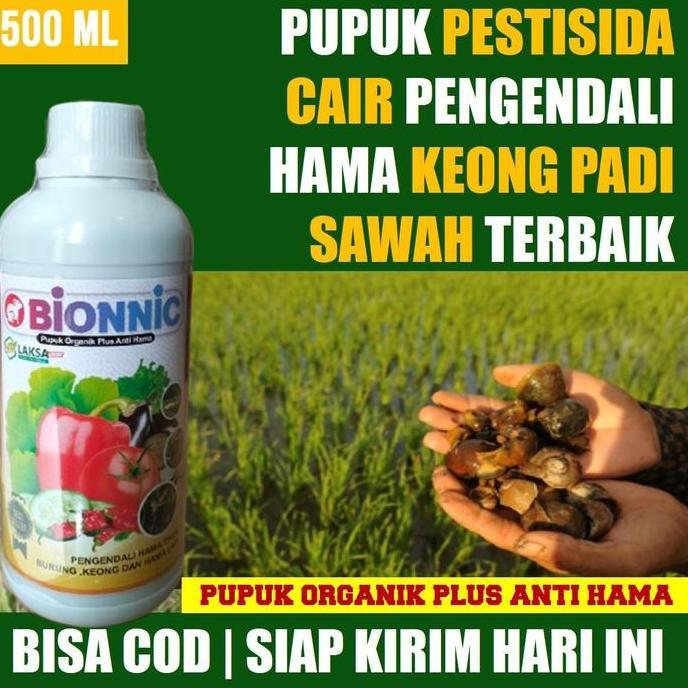 Bionnic 500 ML Obat Pembasmi Keong Mas Sawah Terbaik - Pestisida Keong Sawah Padi, Obat Pembasmi Keo