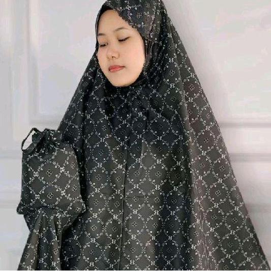 Clarisa Mukena Traveling Series Dewasa Resleting 2 in 1 dengan Laser Cut Bahan Katun Motif Laser Cut
