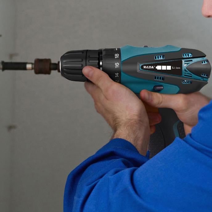 Perkakas Listrik Bor 12V Mesin Bor Baterai Cordless Bor Listrik Electric Drill Cordless Screwdriver 