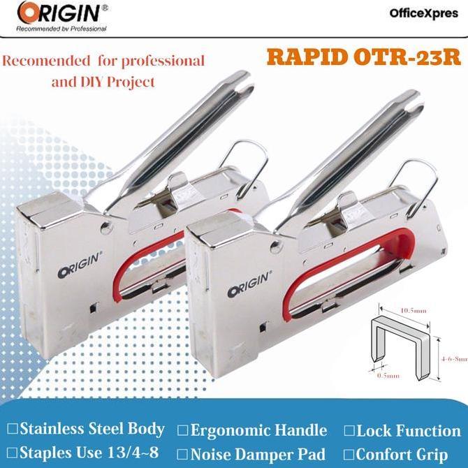 DERADUAJI Stapler Tembak Jok Kulit Motor / Guntacker / Stapler Kayu Origin