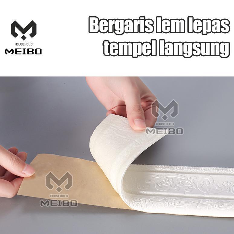 100% AMAN WALL BORDER LIST FOAM 3D WALLPAPER LIST DINDING BORDER PLAFON STIKER DEKORASI DINDING LIST