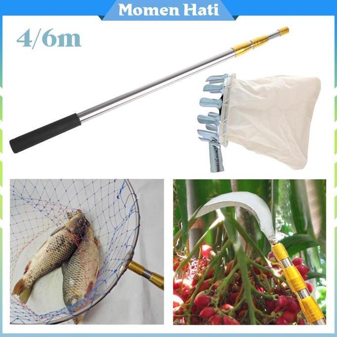 ZISIMAHE Alat Panen Buah Tinggi / Galah Pemetik Buah / Portable / Alat Logam