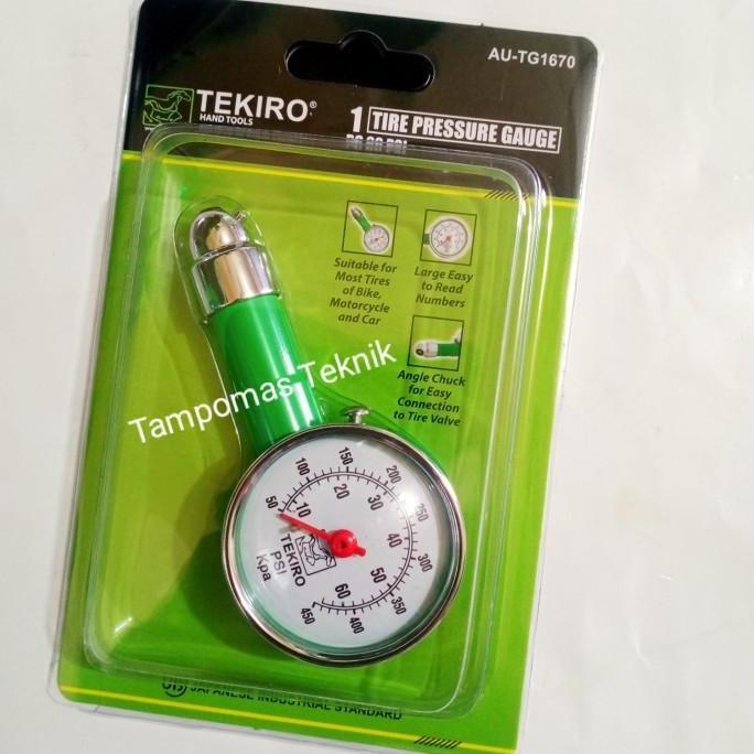 Pengukur Tekanan Ban Tekiro Alat Ukur Ban 0-60psi Psi terlaris