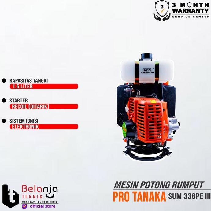 Park- Pro Tanaka Mesin Potong Rumput Pro Sum 338 Pe Iii Brush Cutter Sum338