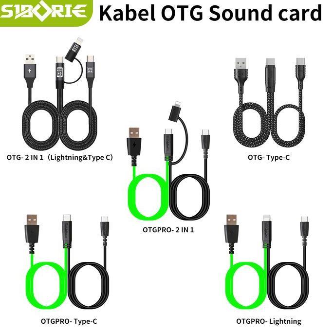 Uzwajahshop - Siborie OTG Kabel Konversi / Kabel Langsung Kartu Suara for iPhone android