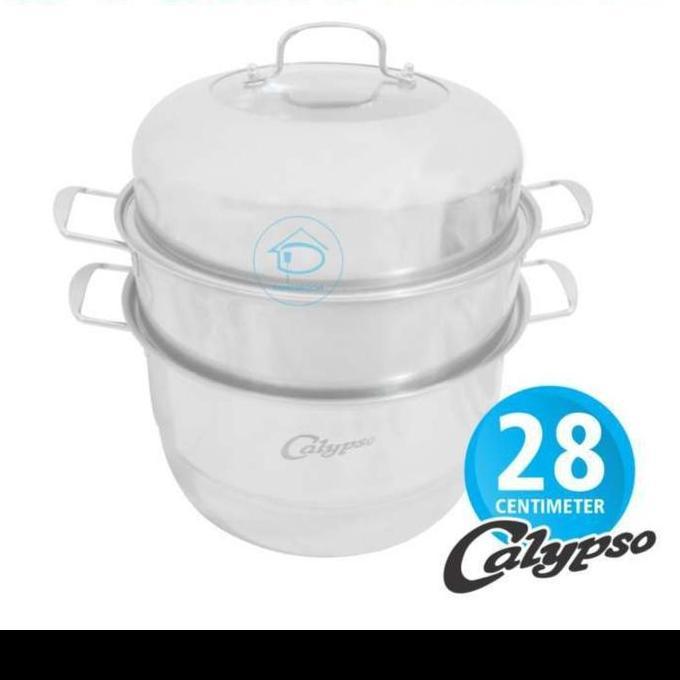 PANCI KUKUSAN SUSUN 3 STEAMER STAINLESS 28 CM CALYPSO DANDANG