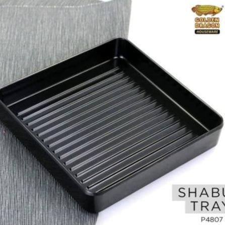 Piring Kotak Susun / Shabu Tray Hot Pot Melamine Golden Dragon P4807