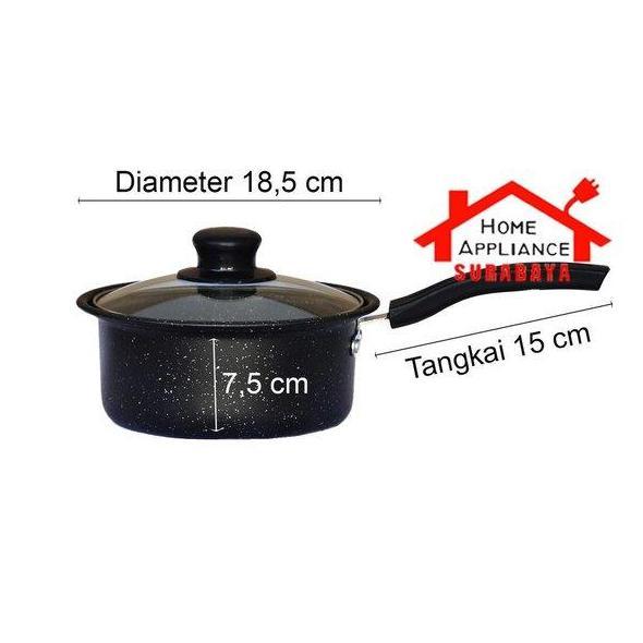 Altwood- Asta Panci Wajan Marble Set Anti Lengket Cookware Set 7 Pcs Asta Marbello