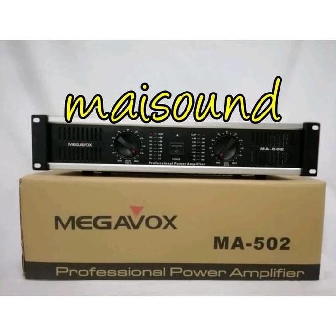 POWER AMPLIFIER MEGAVOX MA 502 POWER AMPLI MEGABOX MA502 ORIGINAL ORI