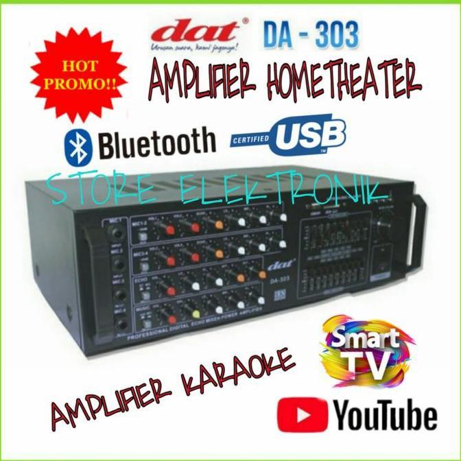 Amplifier DAT DA 303 / Ampli Karaoke / Ampli Home Theater / Bluetooth