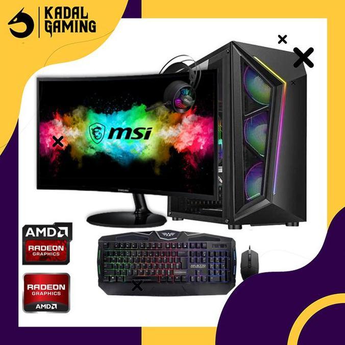 PROMO PC GAMING RYZEN 5 5600G VGA 2GB FULLSET RENDERING EDITING CPU