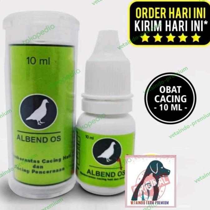 Cod,Bisa- Albend Os Vitarest Obat Cacing Burung Merpati Unggas Ayam Bebek Kicau3