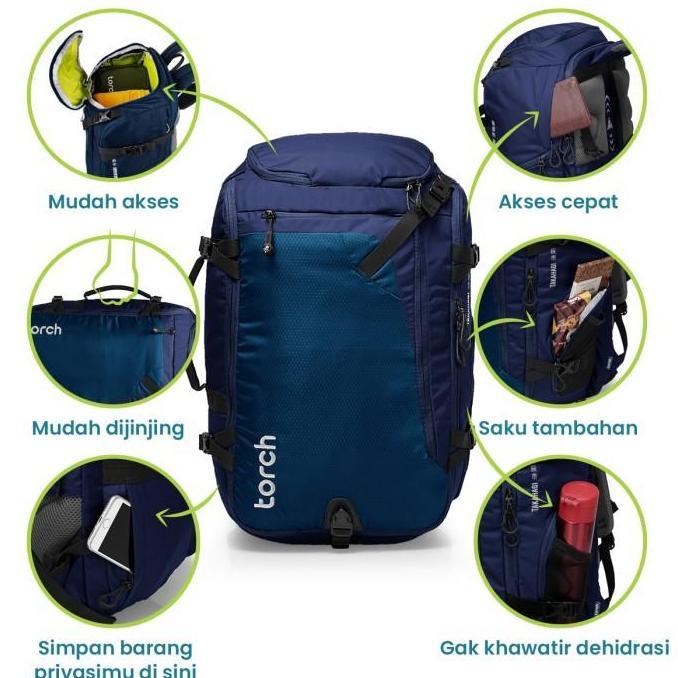 Cod,Bisa- Torch Ransel Punggung 40 Liter Travelling - Travel Backpack Takahagi