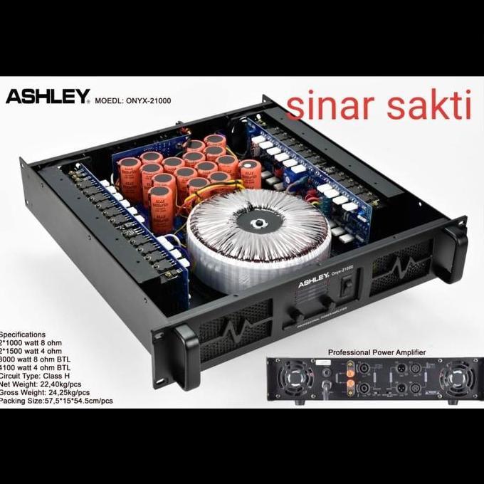 POWER AMPLIFIER ASHLEY ONYX21000/ONYX 21000 CLASS H ORIGINAL Mixer