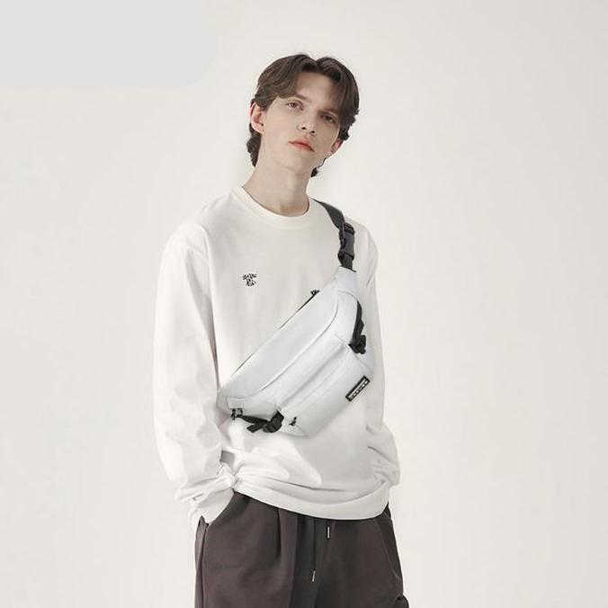 Cod,Bisa- Tas Selempang Pria Sling Bag Tas Pria Tas Santai Pria Waistbag Sling Bag Cowok Tas Cowok K