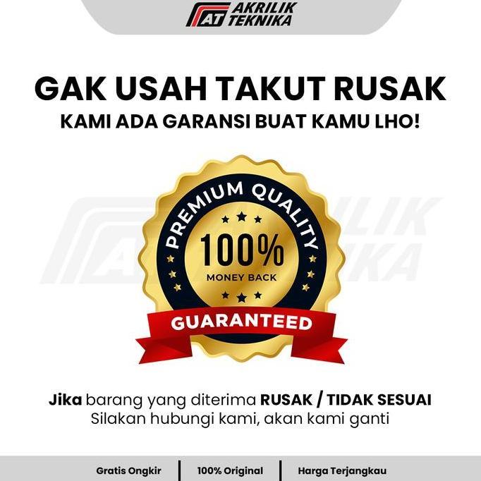 Cod,Bisa- Rak Brosur Akrilik A5 3 Susun Tebal 2Mm | Display Brosur Meja