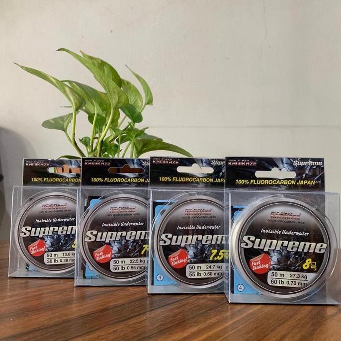 Senar LEADER KAMIKAZE SUPREME 100% Fluorocarbon Japan 50 Meter
