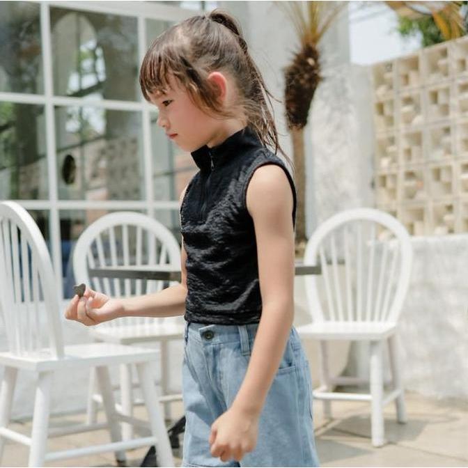 PROMO DISKON - ZIEL KIDS -  Nadine Crop Top / Atasan Anak Perempuan / Atasan Anak Crop / Crop Anak P