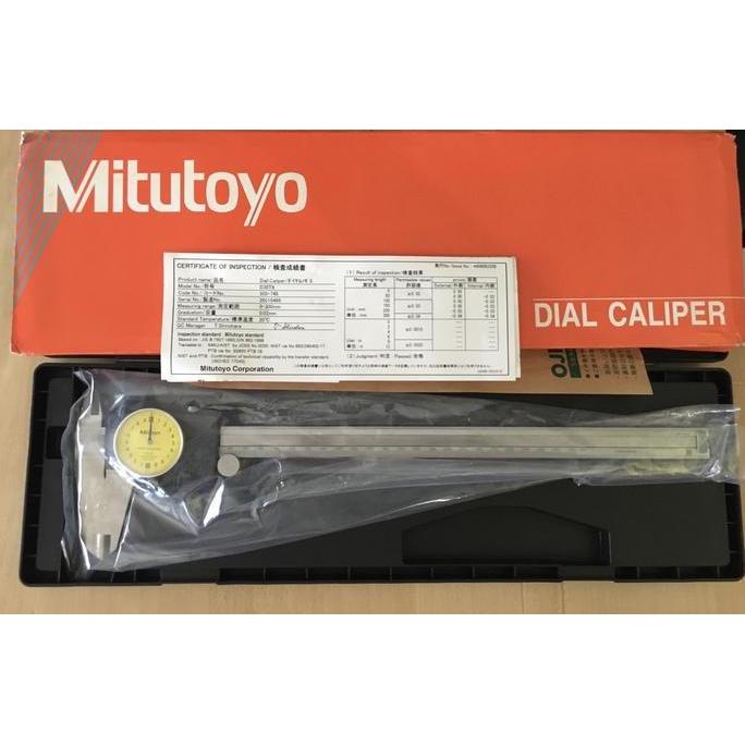 TERMURAH - Dial caliper Mitutoyo 0-300 mm ||0.02 mm 505-745 jangka sorong jarum