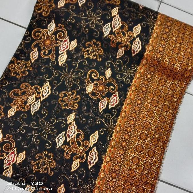 Hadirpopuler- Kain Batik Sutra Silk Untuk Kemeja Pria Wanita Cocok Untuk Pesta Kantor Baju Seragam/ 