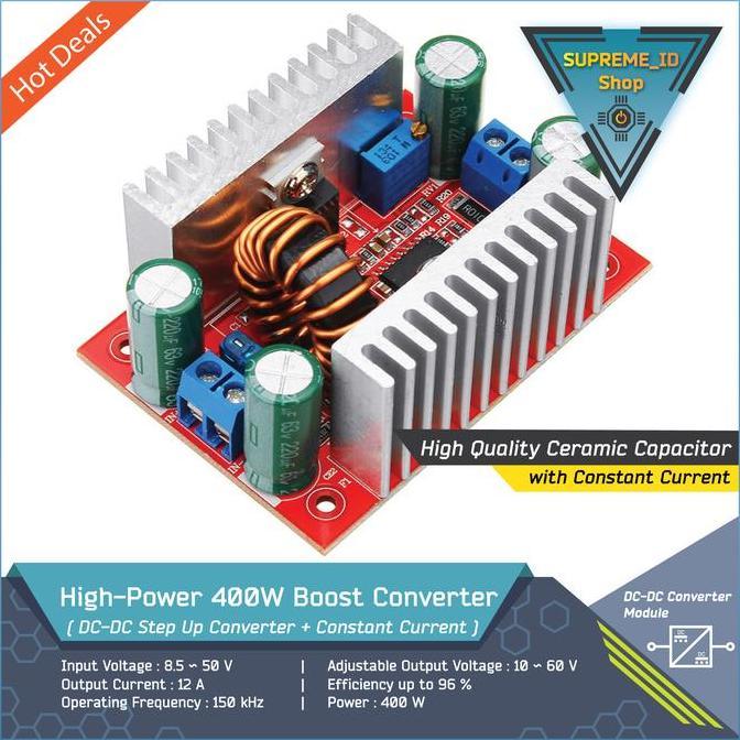 Callme- 400W High Power Dc-Dc Step Up Boost Converter | 12A