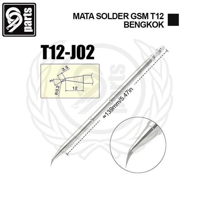Cod,Bisa- Mata Solder Gsm Source T12 Lurus / Mata Solder T12 Bengkok / Mata Solder T12 Pisau